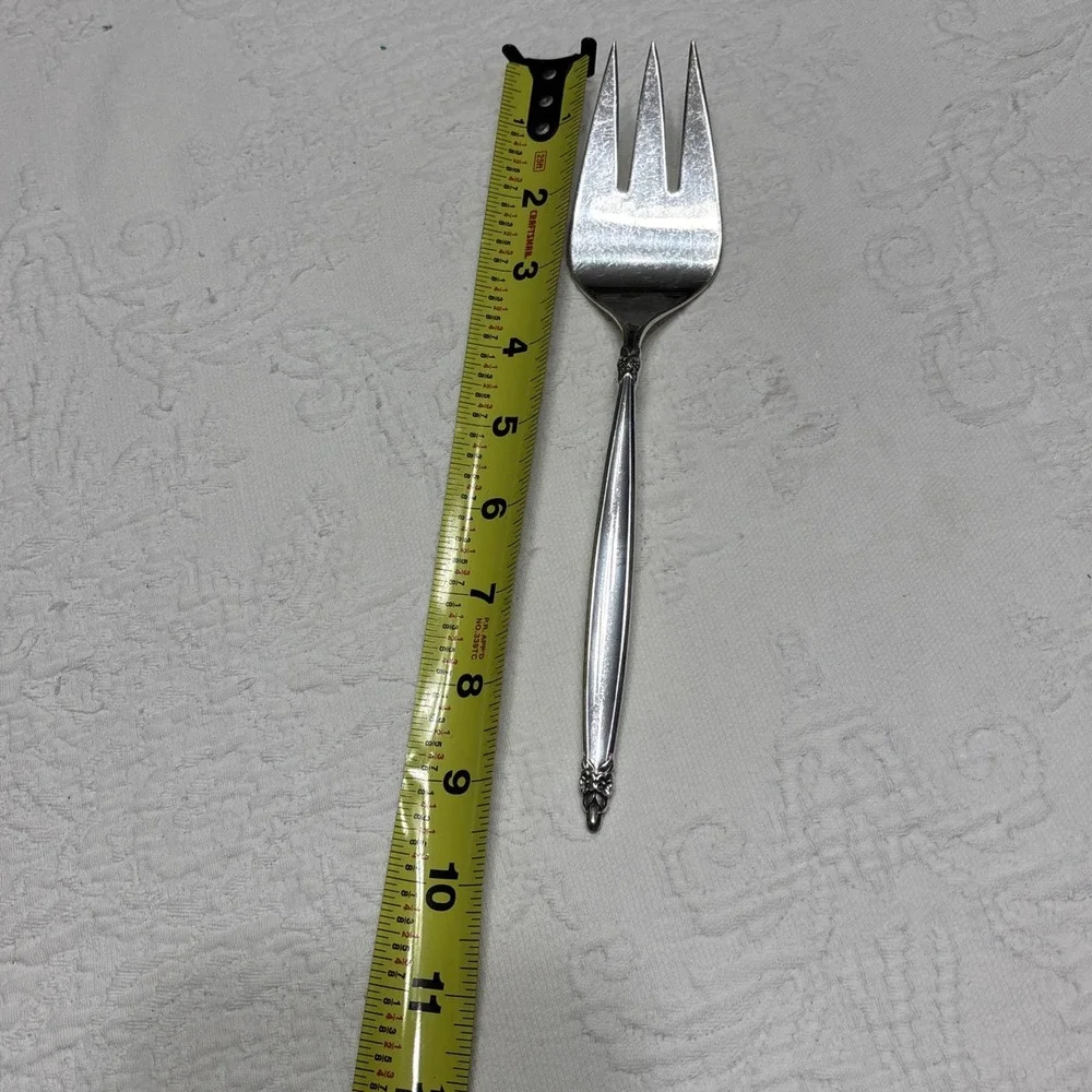 1965 GARLAND 1847 Rogers Bros IS Meat Fork Serving Fork Silver Plate Flatware